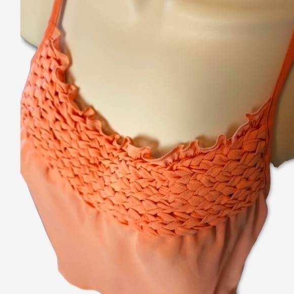 Pink Coral Flowy Spaghetti Strap Tank Top Size Medium - Picture 3 of 6